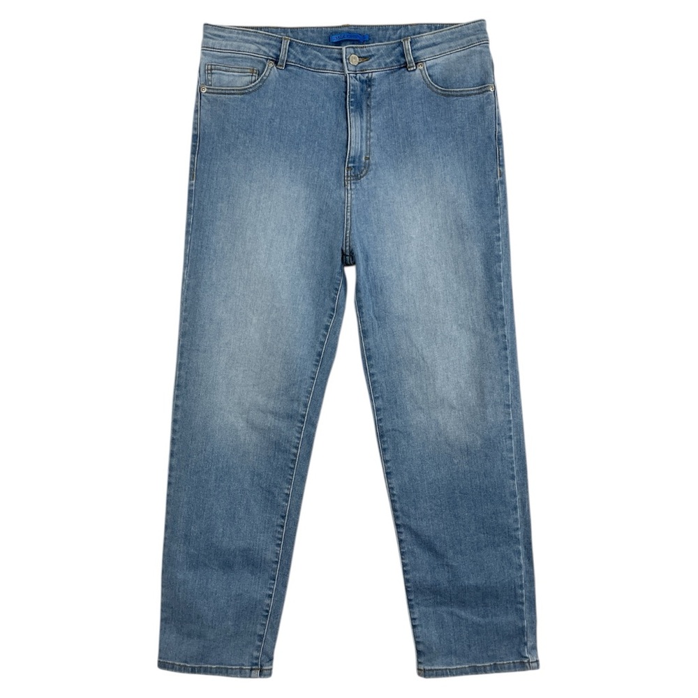 J. McLaughlin High Rise Straight Leg Ankle Jeans With Stretch Womens Size 12